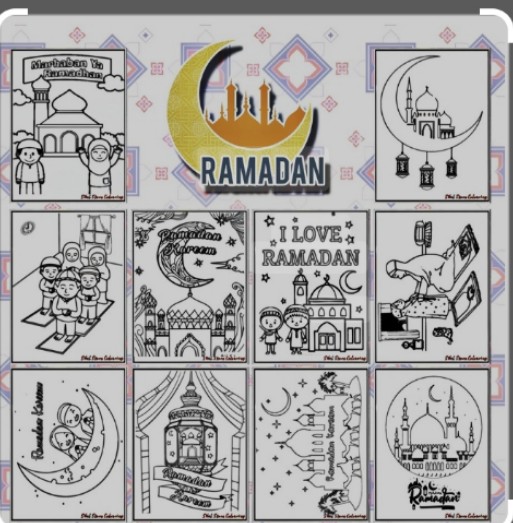 Sketsa Bulan Ramadhan